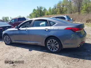 2015 Hyundai Genesis 3.8L with VIN KMHGN4JE5FU095721, listed as a IAAI auction lot 42055501 with 89,517 mi miles. Bid and sale history available at carsss.com. Image 14.