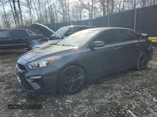 2020 Kia Forte GT-Line with VIN 3KPF34ADXLE168038, listed as a Copart auction lot 45873365 with 105,327 mi miles and Salvage Title. Bid and sale history available at carsss.com. Image 1.