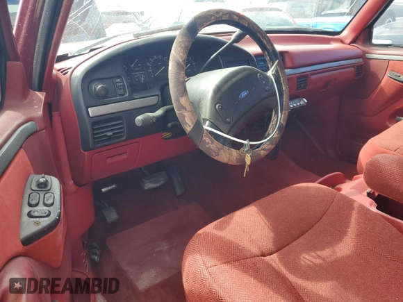 1992 Ford F-150 with VIN 1FTEX14H2NKA55620, listed as a Copart auction lot 76487124 with 182,781 mi miles and Salvage Title. Bid and sale history available at DreamBid. Image 8.