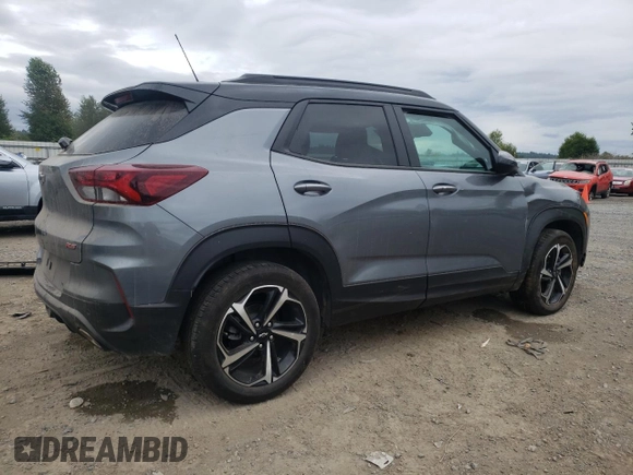 2021 Chevrolet TrailBlazer RS with VIN KL79MUSL7MB127958, listed as a Copart auction lot 60367193 with 20,622 mi miles. Bid and sale history available at carsss.com. Image 3.