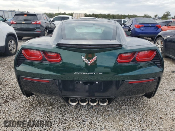2014 Chevrolet Corvette 2LT with VIN 1G1YC2D70E5109574, listed as a Copart auction lot 78023124 with 0 mi miles and Non Repairable. Bid and sale history available at carsss.com. Image 6.