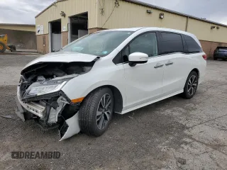2020 Honda Odyssey Elite with VIN 5FNRL6H95LB035854, listed as a Copart auction lot 53243425 with 40,598 mi miles and Salvage Title. Bid and sale history available at DreamBid. Image 1.
