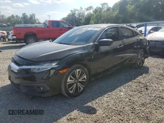 2017 Honda Civic Sedan EX-T with VIN 19XFC1F33HE015779, listed as a Copart auction lot 54258775 with 77,744 mi miles and Non Repairable. Bid and sale history available at carsss.com. Image 1.