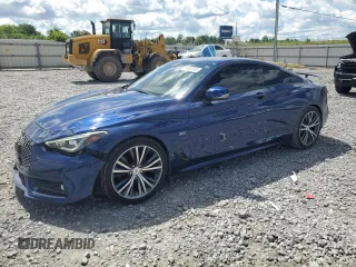 2017 Infiniti Q60 Premium with VIN JN1EV7EK1HM360637, listed as a Copart auction lot 55801835 with 106,114 mi miles and Salvage title. Bid and sale history available at DreamBid. Image 1.