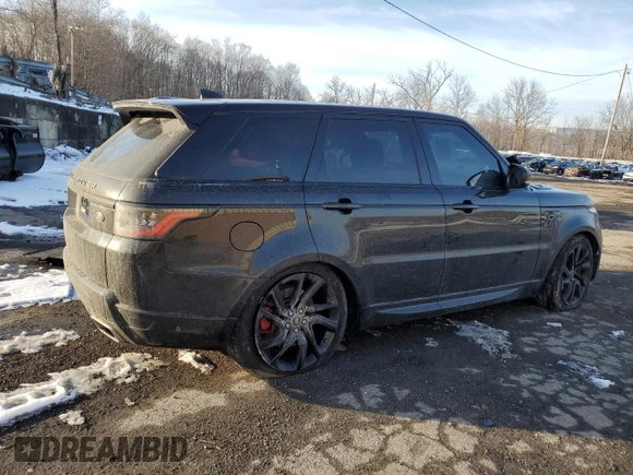 2018 Land Rover Range Rover Sport with VIN SALWR2RE9JA812122, listed as a Copart auction lot 86741334 with Not Provided miles and Salvage Title. Bid and sale history available at carsss.com. Image 3.