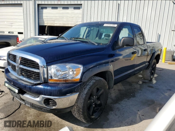 2006 Dodge 1500 ST with VIN 1D7HU18N66J228672, listed as a Copart auction lot 47645105 with 183,330 mi miles and Salvage Title. Bid and sale history available at carsss.com. Image 1.