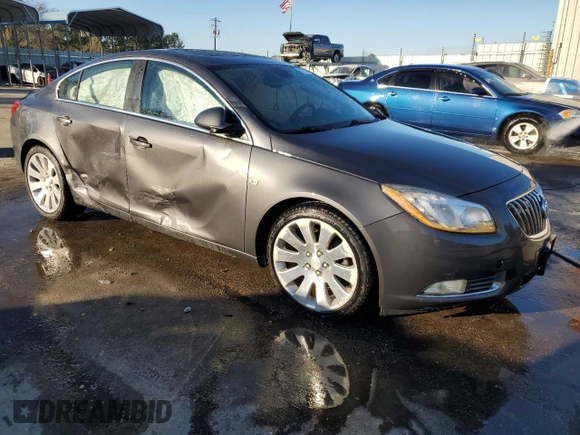 2011 Buick Regal CXL Turbo TO7 with VIN W04G15GV5B1101973, listed as a Copart auction lot 89222875 with 183,069 mi miles and Salvage Title. Bid and sale history available at carsss.com. Image 4.