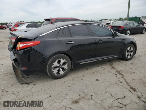 2013 Kia Optima Hybrid LX with VIN KNAGM4AD2D5060797, listed as a Copart auction lot 57006234 with 119,443 mi miles and Clean Title. Bid and sale history available at carsss.com. Image 3.