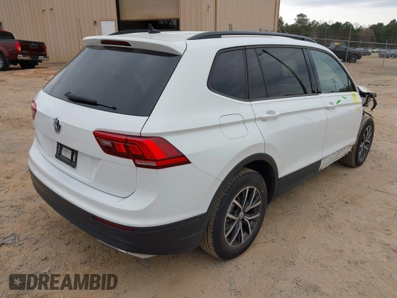 2021 Volkswagen Tiguan S with VIN 3VV1B7AX5MM086946, listed as a IAAI auction lot 41763747 with 41,713 mi miles and . Bid and sale history available at DreamBid. Image 4.