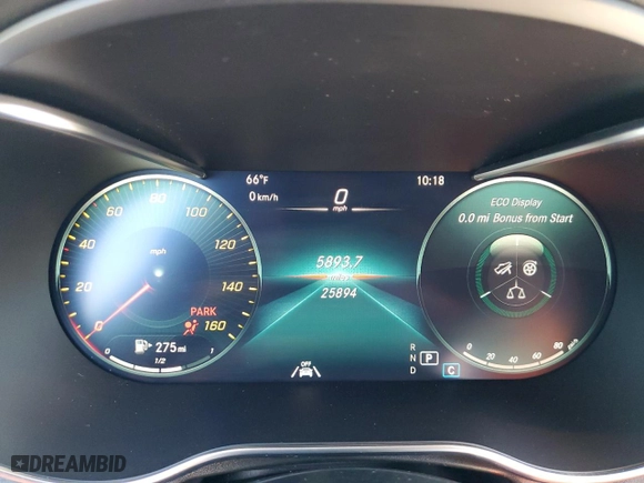 2022 Mercedes-Benz GLC with VIN W1N0G8DB2NV391743, listed as a Copart auction lot 49656325 with 25,894 mi miles and Non Repairable. Bid and sale history available at carsss.com. Image 9.