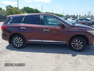 2013 Infiniti JX35 with VIN 5N1AL0MM6DC332579, listed as a IAAI auction lot 42138584 with 137,046 mi miles and . Bid and sale history available at DreamBid. Image 13.