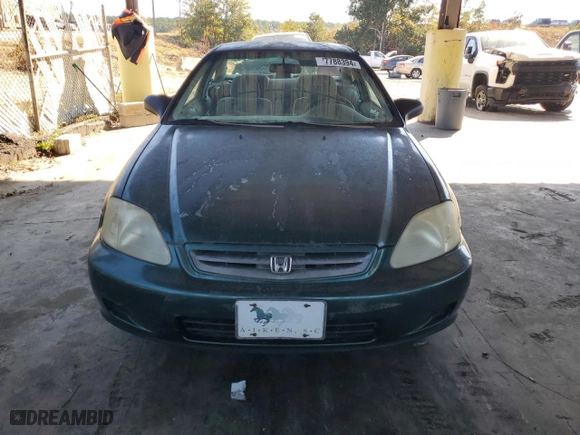 1999 Honda Civic DX with VIN 1HGEJ6224XL039608, listed as a Copart auction lot 77788394 with 292,199 mi miles and Clean Title. Bid and sale history available at carsss.com. Image 5.