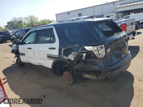2018 Ford Police Interceptor Utility z VIN 1FM5K8AR6JGC76831, wystawiony jako Copart lot #55299875 z przebiegiem 83 571 mil mil oraz Szkoda całkowita • Salvage title. Historia ofert i sprzedaży dostępna na DreamBid. Obrazek 2.