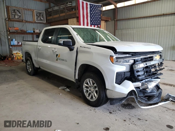 2023 Chevrolet Silverado 1500 LT with VIN 1GCUDDED8PZ259317, listed as a Copart auction lot 51103695 with 17,050 mi miles and Salvage Title. Bid and sale history available at carsss.com. Image 4.