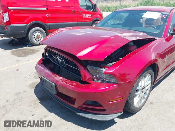 2014 Ford Mustang V6 with VIN 1ZVBP8AM9E5284966, listed as a IAAI auction lot 42440410 with 100,161 mi miles and . Bid and sale history available at DreamBid. Image 6.