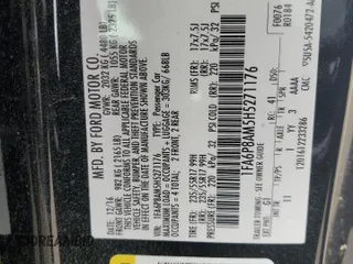 2017 Ford Mustang V6 with VIN 1FA6P8AM5H5271176, listed as a Copart auction lot 48754635 with 91,658 mi miles and Salvage Title. Bid and sale history available at carsss.com. Image 12.