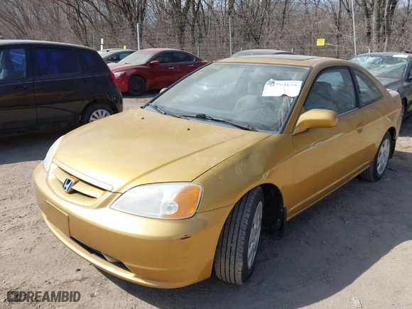 2001 Honda Civic EX with VIN 1HGEM22981L036327, listed as a IAAI auction lot 41794128 with 149,218 mi miles. Bid and sale history available at carsss.com. Image 6.