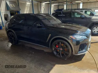 2020 Jaguar F-Pace SVR with VIN SADCZ2EE6LA646603, listed as a Copart auction lot 66025884 with 19,329 mi miles and Clean Title. Bid and sale history available at DreamBid. Image 4.