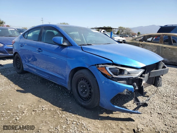 2017 Hyundai Elantra SE with VIN KMHD74LF1HU422072, listed as a Copart auction lot 50090895 with 164,987 mi miles and Salvage Title. Bid and sale history available at carsss.com. Image 4.
