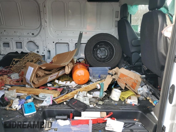 2023 Ford Transit Cargo with VIN 1FTYE1Y85PKB20167, listed as a Copart auction lot 42222895 with 24,222 mi miles and Salvage Title. Bid and sale history available at carsss.com. Image 11.