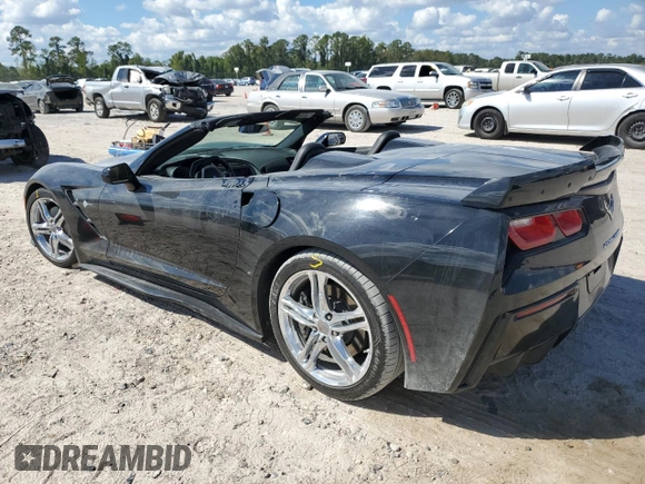 2017 Chevrolet Corvette 3LT with VIN 1G1YF3D70H5123914, listed as a Copart auction lot 74045624 with 64,126 mi miles and Clean Title. Bid and sale history available at carsss.com. Image 2.