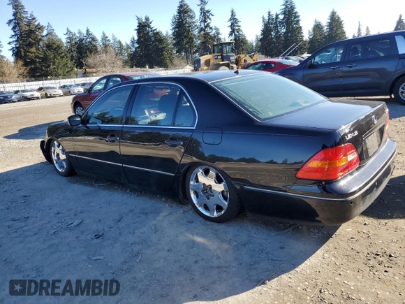 2003 Lexus LS 430 with VIN JTHBN30F430103845, listed as a Copart auction lot 44821795 with 251,529 mi miles and Salvage Title. Bid and sale history available at DreamBid. Image 2.