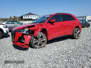 2022 Audi Q3 S line Premium Plus with VIN WA1EECF30N1031576, listed as a Copart auction lot 53605145 with 30,871 mi miles and Salvage title. Bid and sale history available at DreamBid. Image 1.