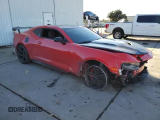 2018 Chevrolet Camaro ZL1 with VIN 1G1FJ1R63J0180928, listed as a Copart auction lot 44573285 with 36,835 mi miles and Salvage Title. Bid and sale history available at DreamBid. Image 4.