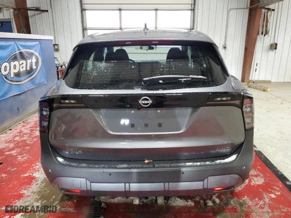 2025 Nissan Kicks S with VIN 3N8AP6BB1SL308564, listed as a Copart auction lot 83370014 with 520 mi miles and Salvage Title. Bid and sale history available at carsss.com. Image 6.