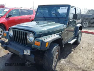 2002 Jeep Wrangler Sport with VIN 1J4FA49S62P743771, listed as a IAAI auction lot 41791205 with 186,622 mi miles. Bid and sale history available at carsss.com. Image 18.