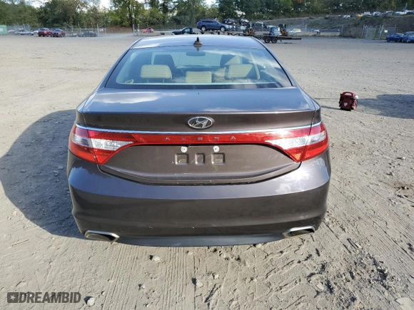 2015 Hyundai Azera with VIN KMHFG4JG1FA483280, listed as a Copart auction lot 75449214 with 126,291 mi miles and Clean Title. Bid and sale history available at carsss.com. Image 6.