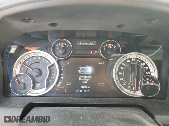 2018 Ram 2500 Lone Star with VIN 3C6UR5DJ5JG216406, listed as a Copart auction lot 61166784 with 152,109 mi miles and Clean title. Bid and sale history available at DreamBid. Image 9.