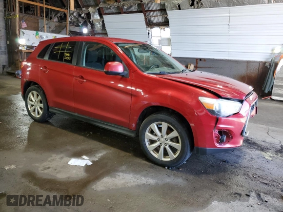 2014 Mitsubishi Outlander Sport ES with VIN 4A4AR3AU2EE004714, listed as a Copart auction lot 47062795 with 0 mi miles and Salvage Title. Bid and sale history available at carsss.com. Image 4.