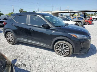 2021 Nissan Kicks SR with VIN 3N1CP5DV3ML476346, listed as a Copart auction lot 51370585 with 122,428 mi miles and Salvage Title. Bid and sale history available at carsss.com. Image 4.