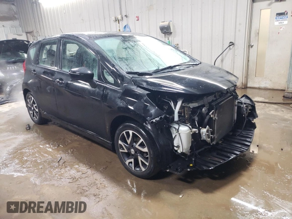 2016 Nissan Note S Plus with VIN 3N1CE2CP8GL392373, listed as a Copart auction lot 87381614 with 44,028 mi miles and Salvage Title. Bid and sale history available at DreamBid. Image 4.