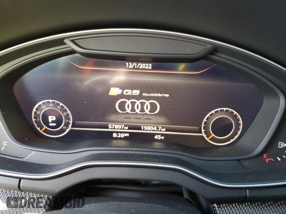 2018 Audi SQ5 Premium Plus with VIN WA1A4AFY2J2119969, listed as a Copart auction lot 69327482 with 57,897 mi miles. Bid and sale history available at carsss.com. Image 9.