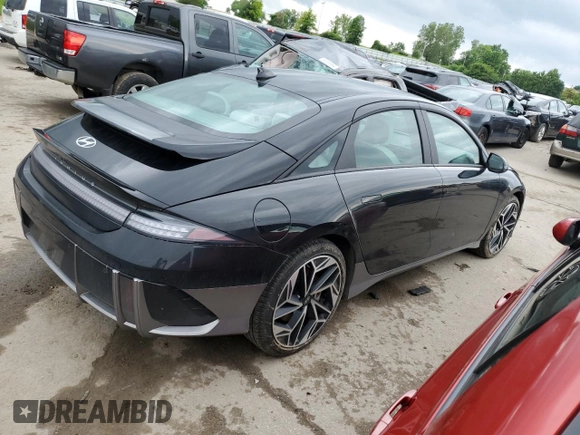 2023 Hyundai Ioniq 6 Preferred z VIN KMHM34ACXPA050798, wystawiony jako Copart lot #55333134 z przebiegiem 14 680 mil mil oraz Szkoda całkowita • Salvage title. Historia ofert i sprzedaży dostępna na DreamBid. Obrazek 3.