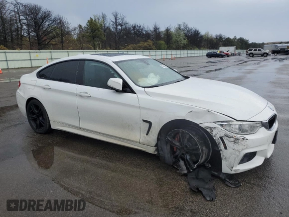 2016 BMW 4 Series 428i xDrive with VIN WBA4C9C58GG136718, listed as a Copart auction lot 55225815 with 169,356 mi miles and Salvage title. Bid and sale history available at DreamBid. Image 4.