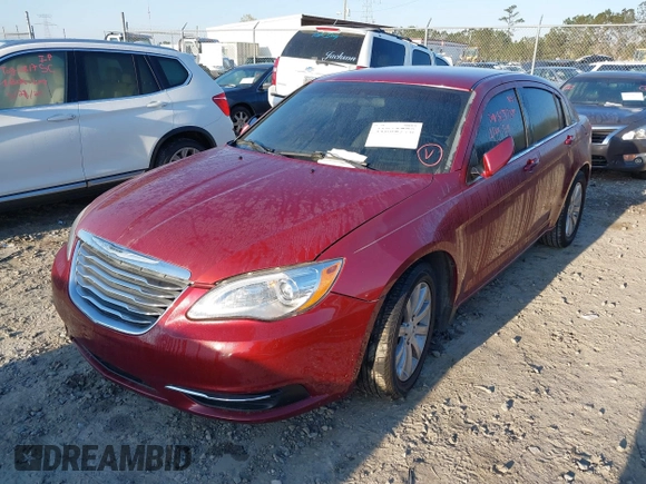 2014 Chrysler 200 Touring with VIN 1C3CCBBB2EN177002, listed as a IAAI auction lot 41862778 with 81,052 mi miles and . Bid and sale history available at DreamBid. Image 2.