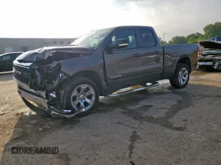 2022 Ram 1500 Big Horn with VIN 1C6RREBT3NN228190, listed as a Copart auction lot 59163035 with 51,471 mi miles and Salvage title. Bid and sale history available at DreamBid. Image 1.