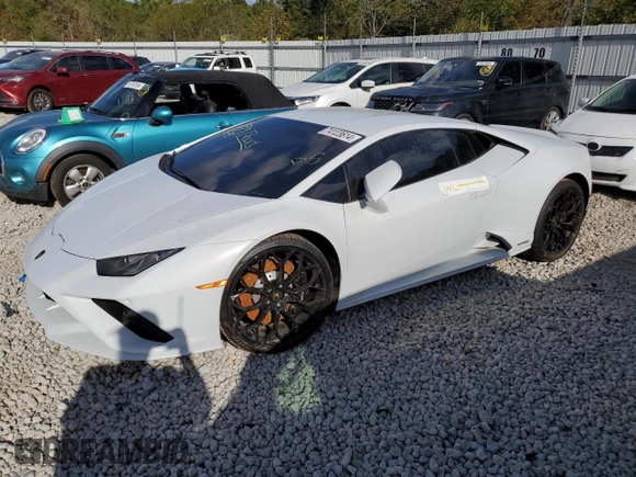 2021 Lamborghini Huracan z VIN ZHWUF5ZF6MLA16836, wystawiony jako Copart lot #74123614 z przebiegiem Nie podano mil oraz Szkody całkowita. Historia ofert i sprzedaży dostępna na DreamBid. Obrazek 1.