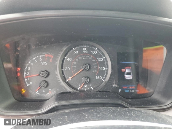 2020 Toyota Corolla SE with VIN JTDS4RCE4LJ006603, listed as a Copart auction lot 50225155 with 63,614 mi miles and Salvage Title. Bid and sale history available at DreamBid. Image 9.