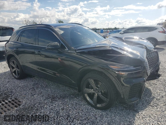 2025 Genesis GV70 Sport with VIN 5NMMCDTC0SH031404, listed as a Copart auction lot 56871775 with 1,687 mi miles and Salvage title. Bid and sale history available at DreamBid. Image 4.