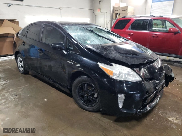 2012 Toyota Prius One with VIN JTDKN3DU7C1532398, listed as a Copart auction lot 46816975 with 0 mi miles and Salvage Title. Bid and sale history available at carsss.com. Image 4.