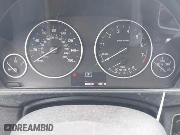 2014 BMW 3 Series 320i xDrive with VIN WBA3C3G5XENS68374, listed as a IAAI auction lot 42042243 with 107,830 mi miles. Bid and sale history available at carsss.com. Image 7.