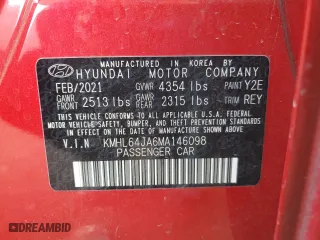 2021 Hyundai Sonata SEL with VIN KMHL64JA6MA146098, listed as a Copart auction lot 51023175 with 112,001 mi miles and Salvage Title. Bid and sale history available at carsss.com. Image 13.