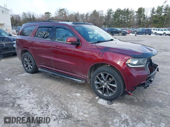 2017 Dodge Durango GT with VIN 1C4RDJDG8HC918100, listed as a IAAI auction lot 41428450 with 138,108 mi miles and . Bid and sale history available at carsss.com. Image 1.