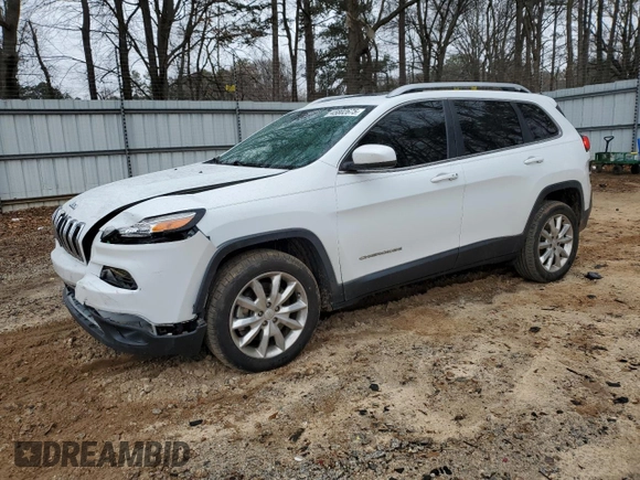 2017 Jeep Cherokee Limited with VIN 1C4PJLDS1HW626691, listed as a Copart auction lot 45802675 with 83,910 mi miles and Salvage Title. Bid and sale history available at carsss.com. Image 1.