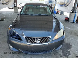 2007 Lexus IS with VIN JTHBK262072035433, listed as a Copart auction lot 54984355 with 15,074 mi miles and Salvage Title. Bid and sale history available at carsss.com. Image 5.