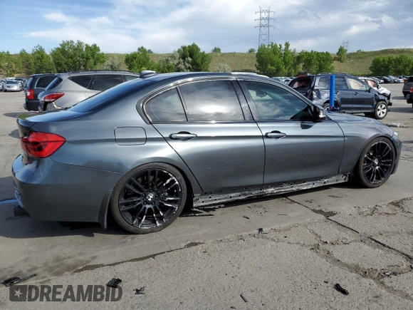 2017 BMW 3 Series 340i xDrive with VIN WBA8B7G30HNU38373, listed as a Copart auction lot 58005335 with 69,904 mi miles and Salvage title. Bid and sale history available at DreamBid. Image 3.